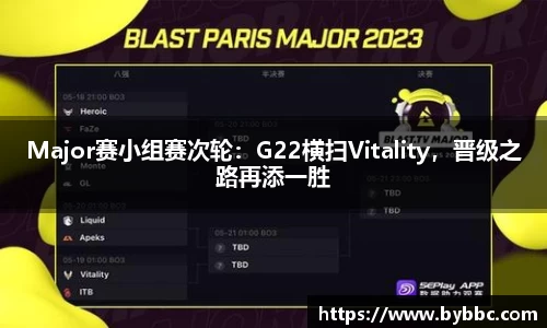 Major赛小组赛次轮：G22横扫Vitality，晋级之路再添一胜